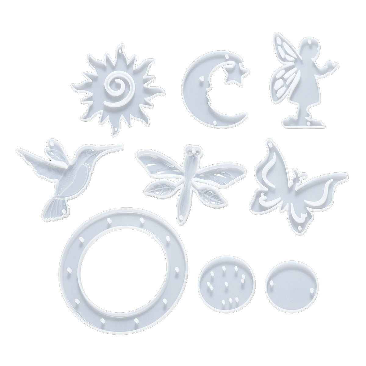Sun Moon Stars Handmade Butterfly Wind Chimes Material Pack Pendant