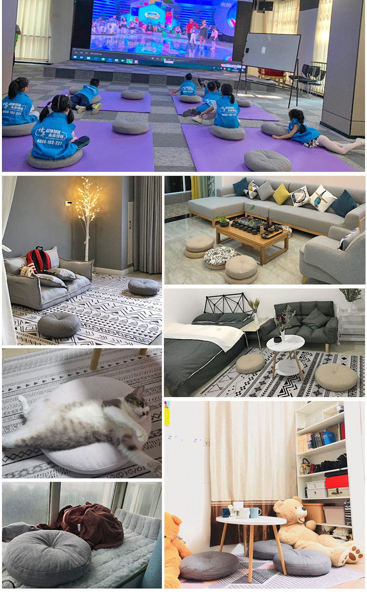 Futon Cushion Floor Japanese Tatami Carpet Floor Bay Window Household Seat Meditation Round Thickening Removable And Washable