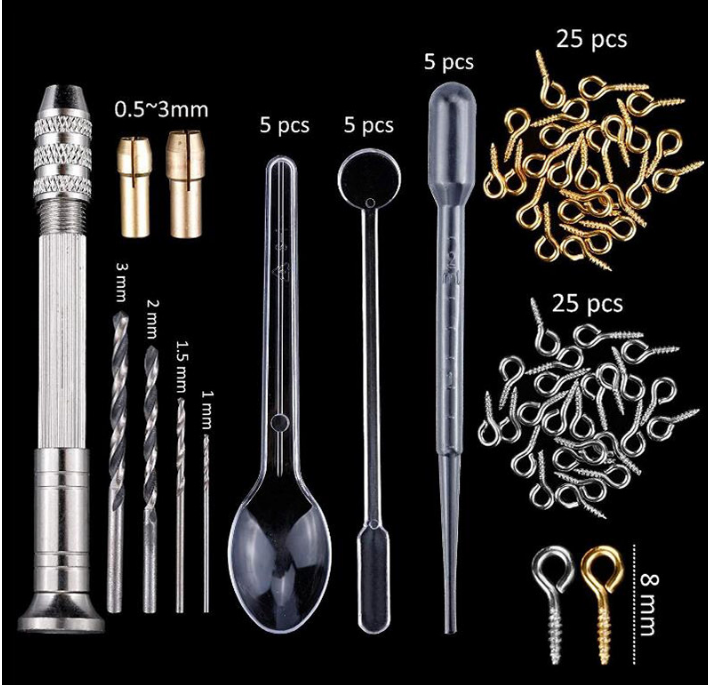 83Pcs Silicone Molds And DIY Crystal Epoxy Tool Set
