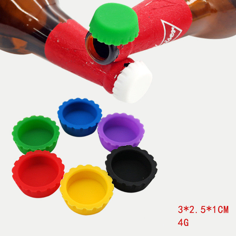 Food Grade Silicone Red Wine Beer Bottle Seasoning Sealed